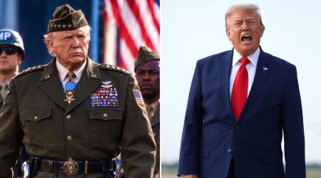 Fact Check: Did Trump post an AI image of himself in a military uniform on social media?