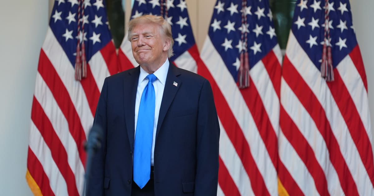 President Donald Trump attended an event with Republican lawmakers in the Rose Garden of the White House in Washington (AP Photo/Alex Brandon)