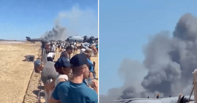 Greek fighter jet crashes during air show near Athens, killing two pilots
