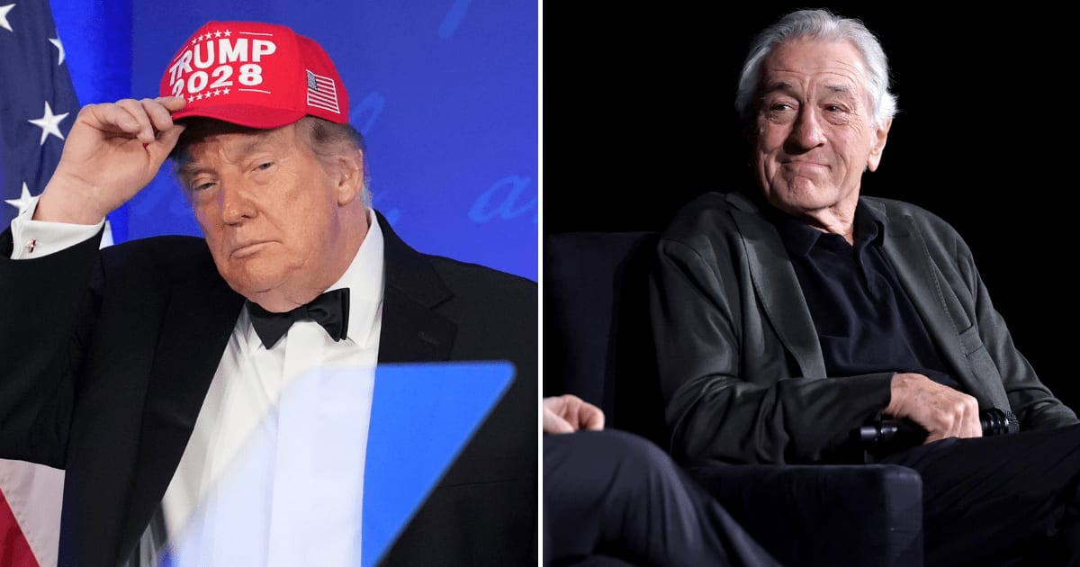 President Donald Trump shared an AI-generated image of Robert De Niro appearing to endorse him, mocking his longtime Hollywood critic amid their ongoing feud (AP Photos, Getty Images)