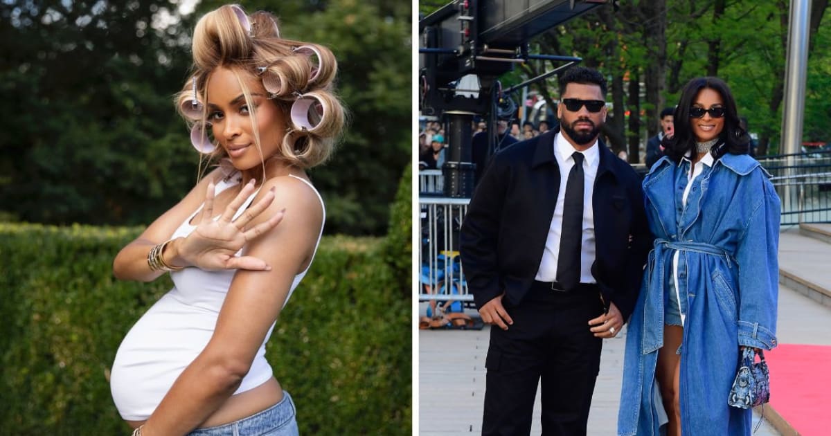 Russell Wilson said he was trying to convince Ciara to have a fifth child, adding that they both wanted five children (@ciara/Instagram, Raymond Hall/GC Images)