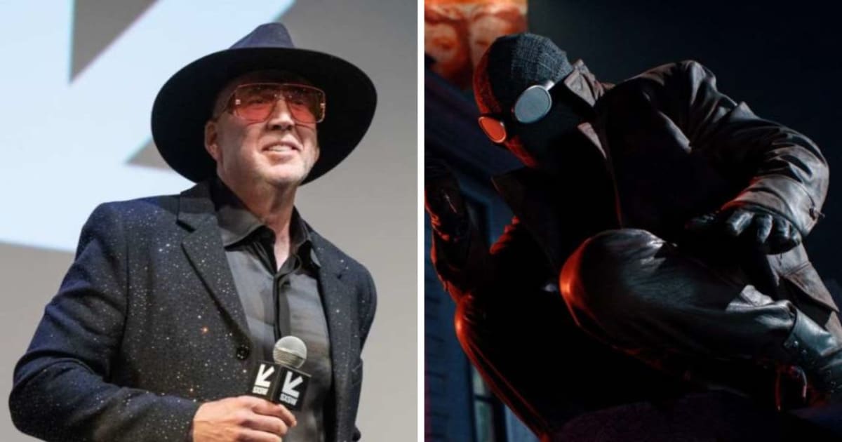 In 'Spider-Noir', Nicolas Cage plays Ben Reilly, a private investigator who is struggling to leave his superhero past behind after a personal tragedy (Marcus Ingram/Getty Images, @Amazon Prime Video/YouTube)