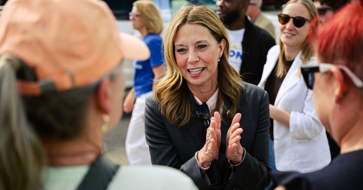 Amy Acton was addressing the crowd at the annual Canfield Fair on Sunday, September 6, when the armed individual allegedly lunged at her (Getty Images)