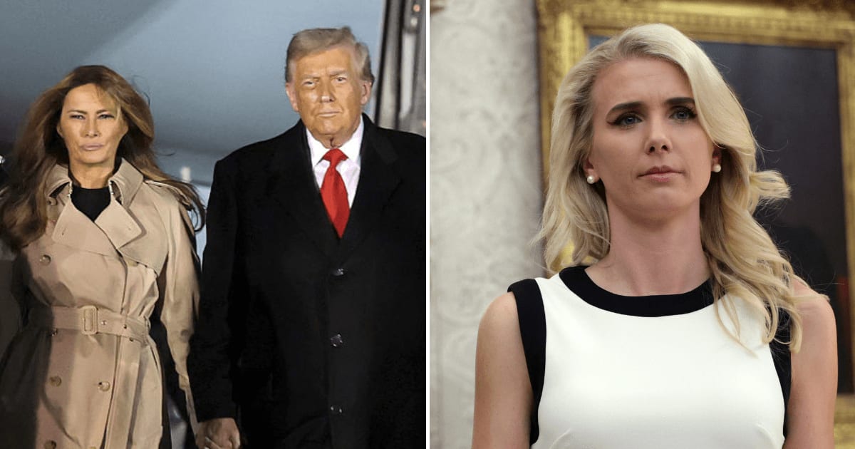 A viral social media post claims President Donald Trump and Melania Trump are separating over Trump's closeness to Natalie Harp (Getty Images)