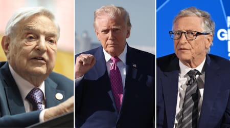 Trump's lawsuit threat just expanded to deep pockets, with Soros and Gates in his sights