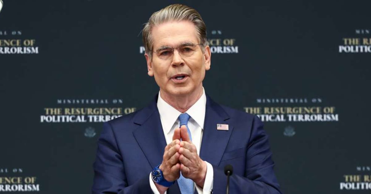 Secretary of the Treasury Scott Bessent addresses the audience during opening remarks at the Ministerial on the Resurgence summit on July 16, 2026, in Washington, DC (Getty Images)