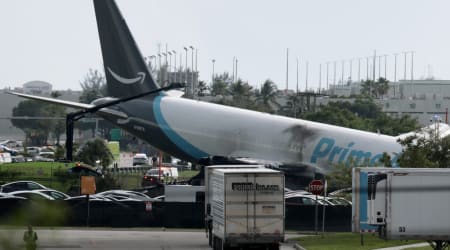 NTSB says victims were in van, SUV after Amazon cargo plane overran runway