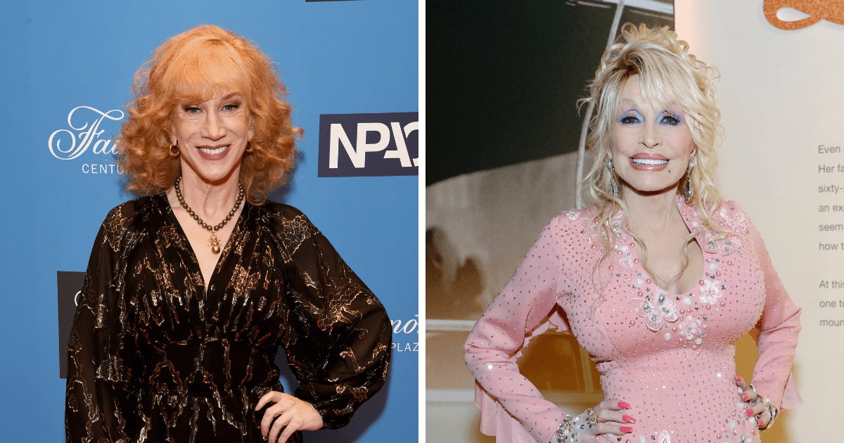 Kathy Griffin shares how Dolly Parton praised and encouraged her comedy in private (Getty Images)