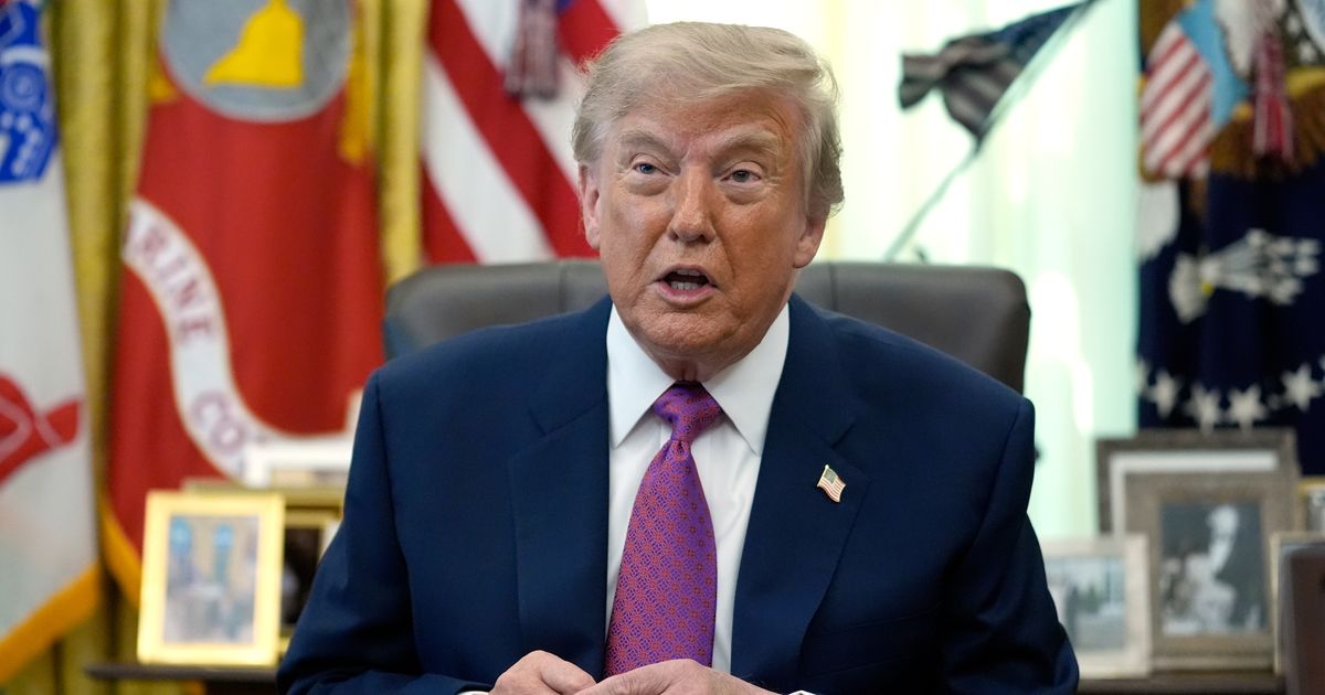 President Donald Trump speaks in the Oval Office of the White House, Thursday, Aug. 27, 2026, in Washington (AP Photo/Manuel Balce Ceneta)