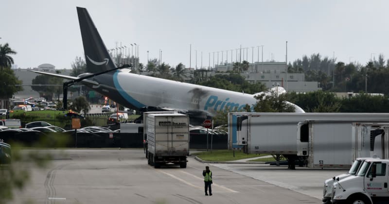 Amazon Miami cargo plane crash victims identified as five airport workers killed in van