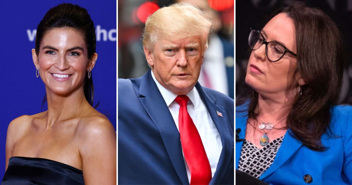 President Donald Trump reignited his public feud with CNN anchor Kaitlan Collins and New York Times reporter Maggie Haberman, targeting both journalists in separate social media posts over their recent coverage (Getty Images)