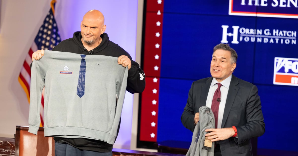 Amid the backlash, John Fetterman has received unexpected support from Republican Sen Dave McCormick, his Pennsylvania colleague (Getty Images)