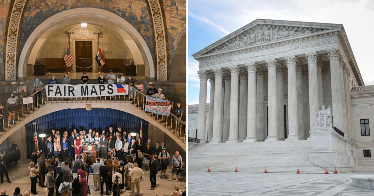 Missouri courts issue conflicting rulings over congressional map, creating uncertainty before 2026 midterms as Donald Trump-backed GOP map faces legal challenges (Getty Images)