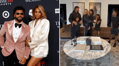 Ciara and Russell Wilson share their children’s sweet reaction to baby No 5 announcement