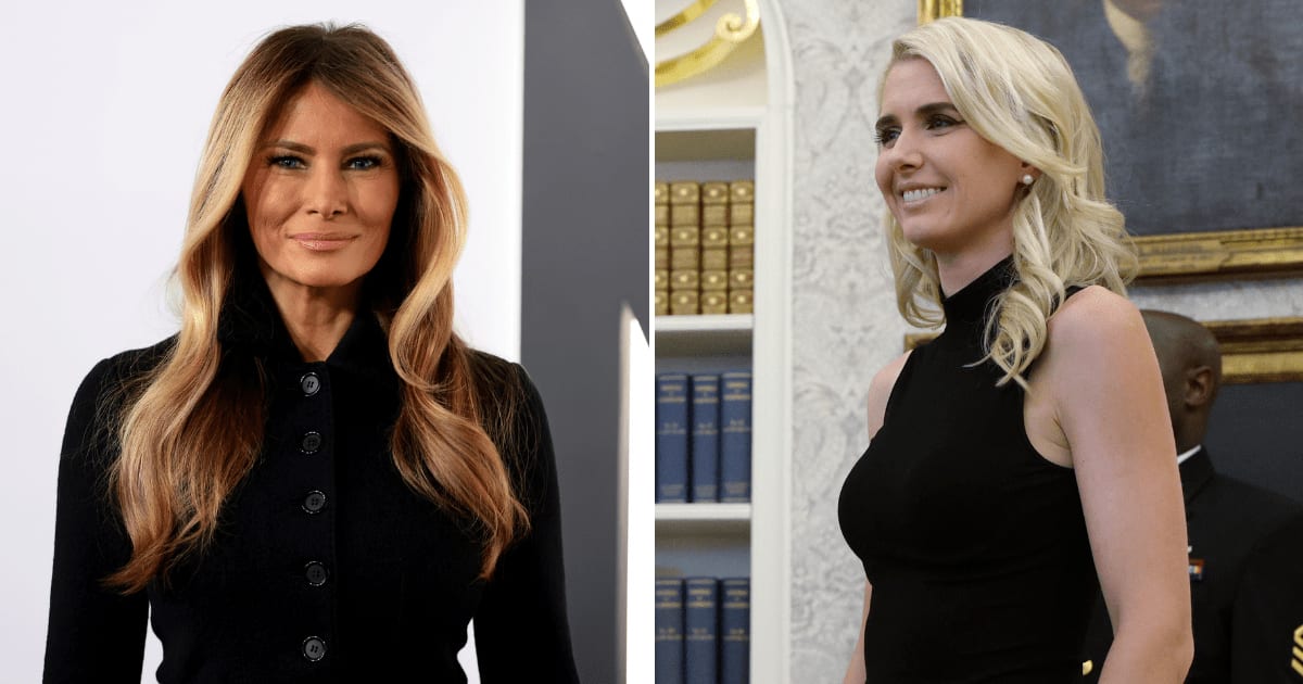 A rare public response from First Lady Melania Trump's office has brought fresh attention to Natalie Harp's role inside President Trump's circle (Dimitrios Kambouris/Getty Images, Alex Wong/Getty Images)