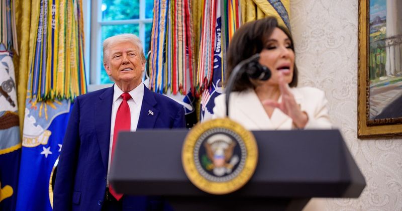 'How many times do I have to say no': Jeanine Pirro shuts reporter over Trump's pool case