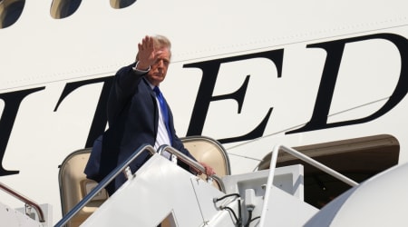 'Is this plane safe?' Trump answers after emergency slide deploys on Qatari jet