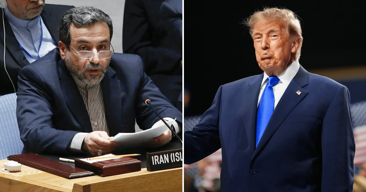 A social media post claims that Iranian Foreign Minister Abbas Araghchi mocked President Donald Trump's claim of being carried away by firefighters after the 9/11 attacks (Getty Images)