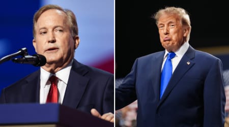 ‘He may not be the best-looking guy’: Trump’s blunt take on Paxton’s wardrobe and why he backs him