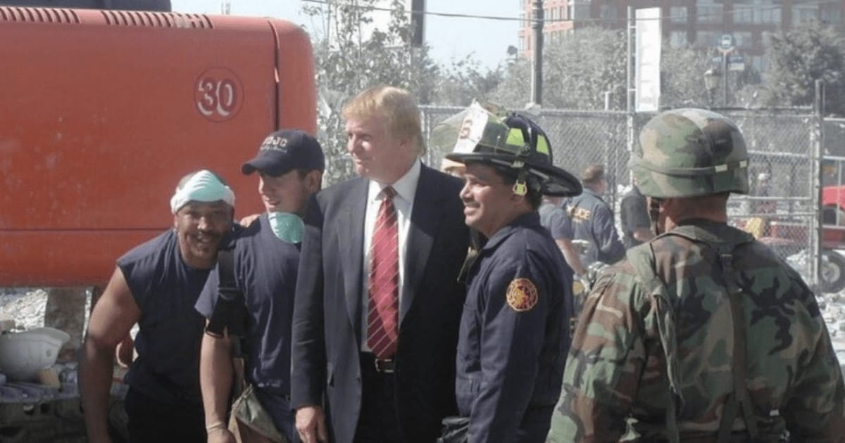Trump claimed he was rescued from rubble at Ground Zero on 9/11(@realdonaldtrump/TruthSocial)