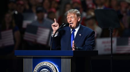 Trump warns Iran 'don't get cute,' jokes US can read fighters' name tags from space