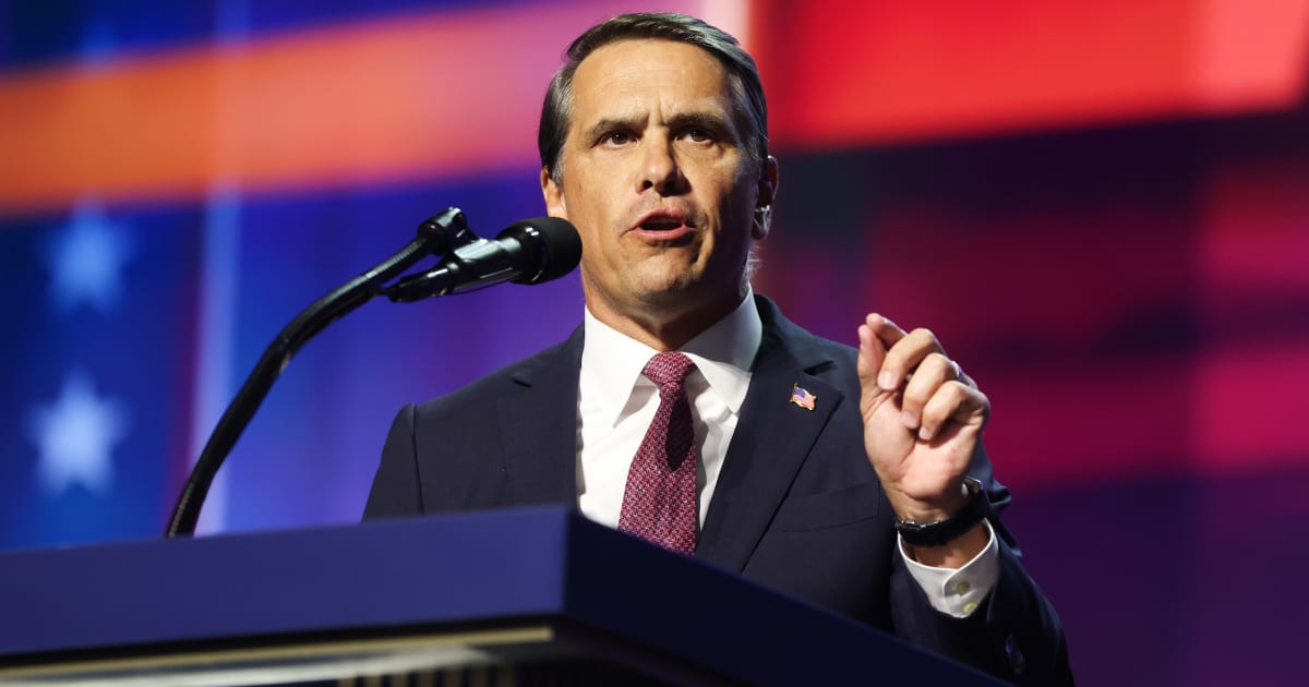 Attorney General Todd Blanche addressed crime and border security at the Republican midterm convention in Dallas (Getty Images)
