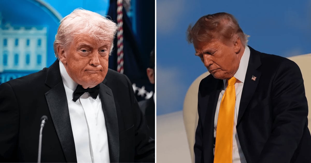  Trump’s hair has sparked speculation after he appeared in New Jersey (Getty Images)