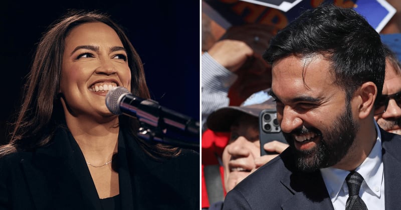 Mamdani, AOC apparently caught giggling as mourners weep during 9/11 name reading ceremony
