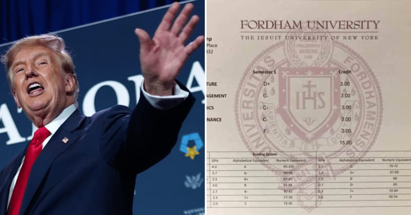 Fact Check: Does the viral certificate show Trump's low grades at Fordham University?