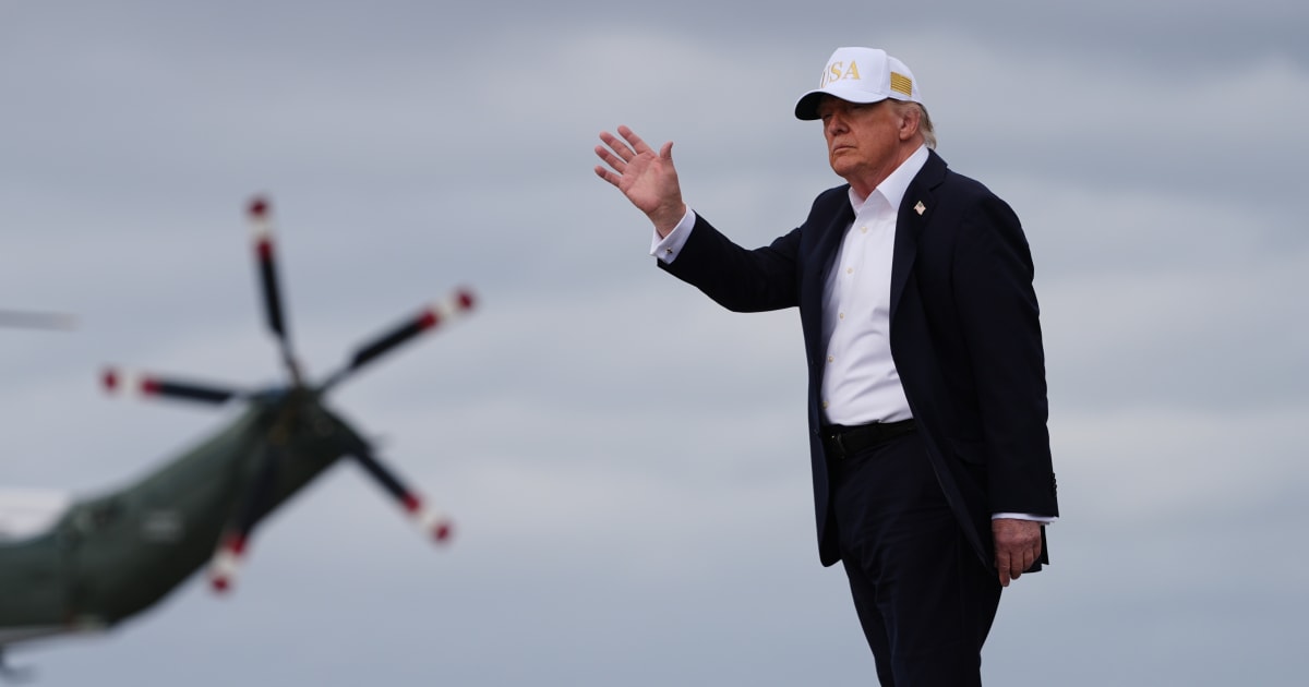 President Donald Trump waves after disembarking Air Force One on arrival at Shannon Airport in Shannon, Ireland, Saturday, September 12, 2026 (AP Photo/Julia Demaree Nikhinson)