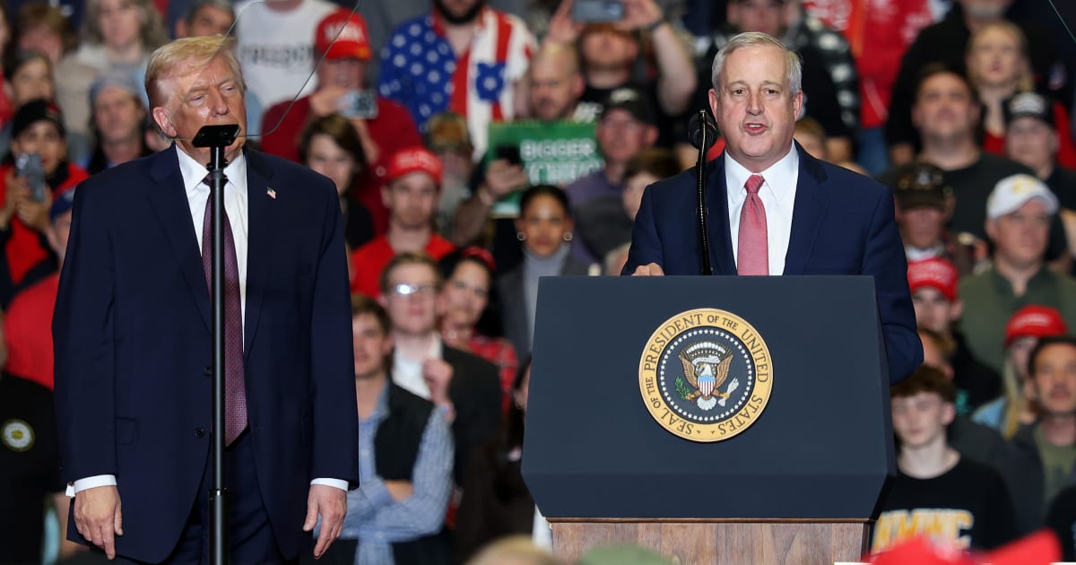 President Donald Trump is heading to North Carolina to campaign for Michael Whatley as Republicans question whether money can close the gap (Tasos Katopodis/Getty Images)