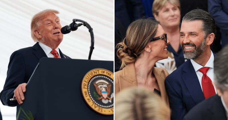 Trump says Don Jr is a ‘different human being’ after marrying Bettina Anderson