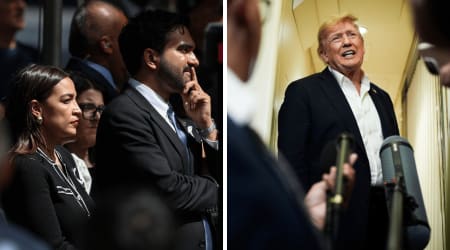 Trump rips ‘terrible’ Mamdani and AOC over viral ‘giggling’ moment during sacred 9/11 ceremony