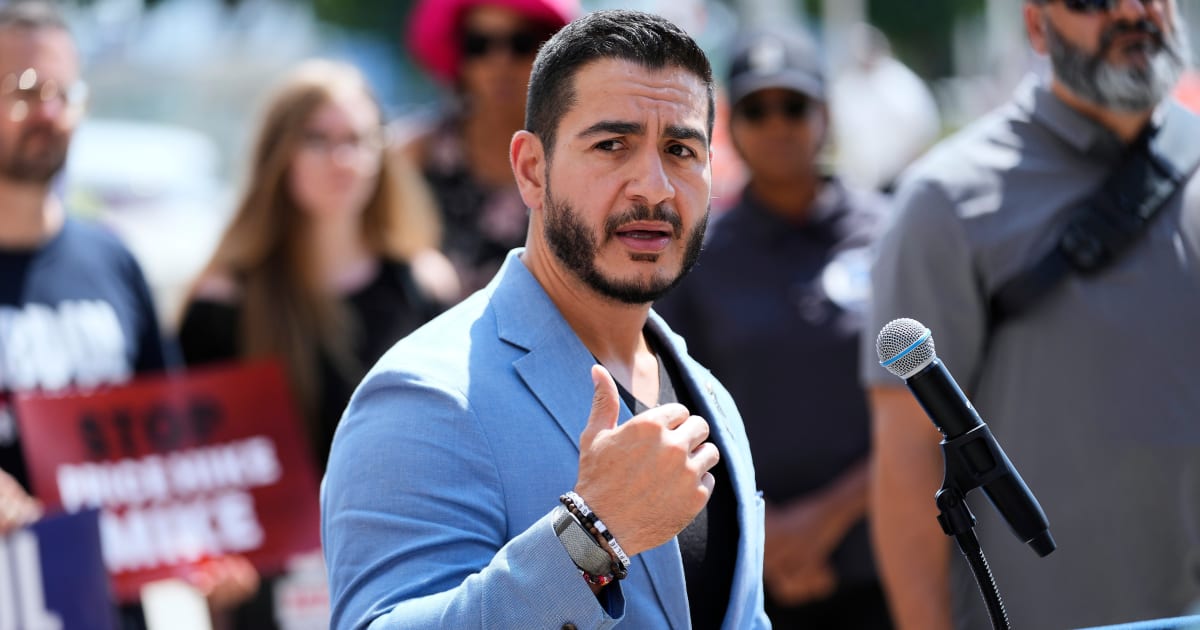 A social media post claims Democratic nominee for US Senate Abdul El-Sayed has promised to end the war between Russia and Ukraine (AP Photo/Paul Sancya)