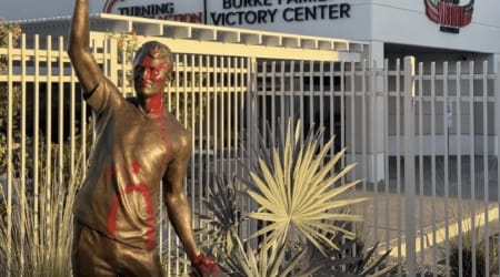 Fact Check: Did left-wing activists vandalize Charlie Kirk’s statue with red paint?
