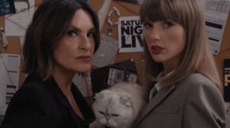 Taylor Swift makes surprise cameo with Mariska Hargitay in ‘Law & Order: SVU’ spoof at 78th Emmys