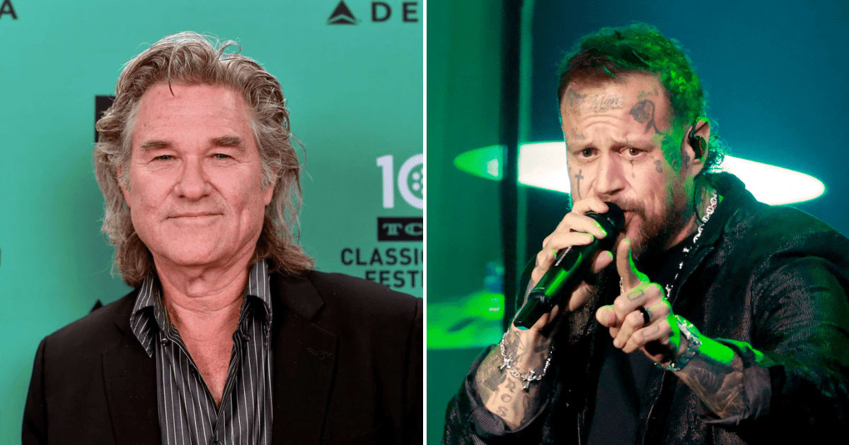 A viral social media post claims that Kurt Russell said he doesn't know who Jelly Roll is when asked about a controversial 'Trump joke' (Getty Images)