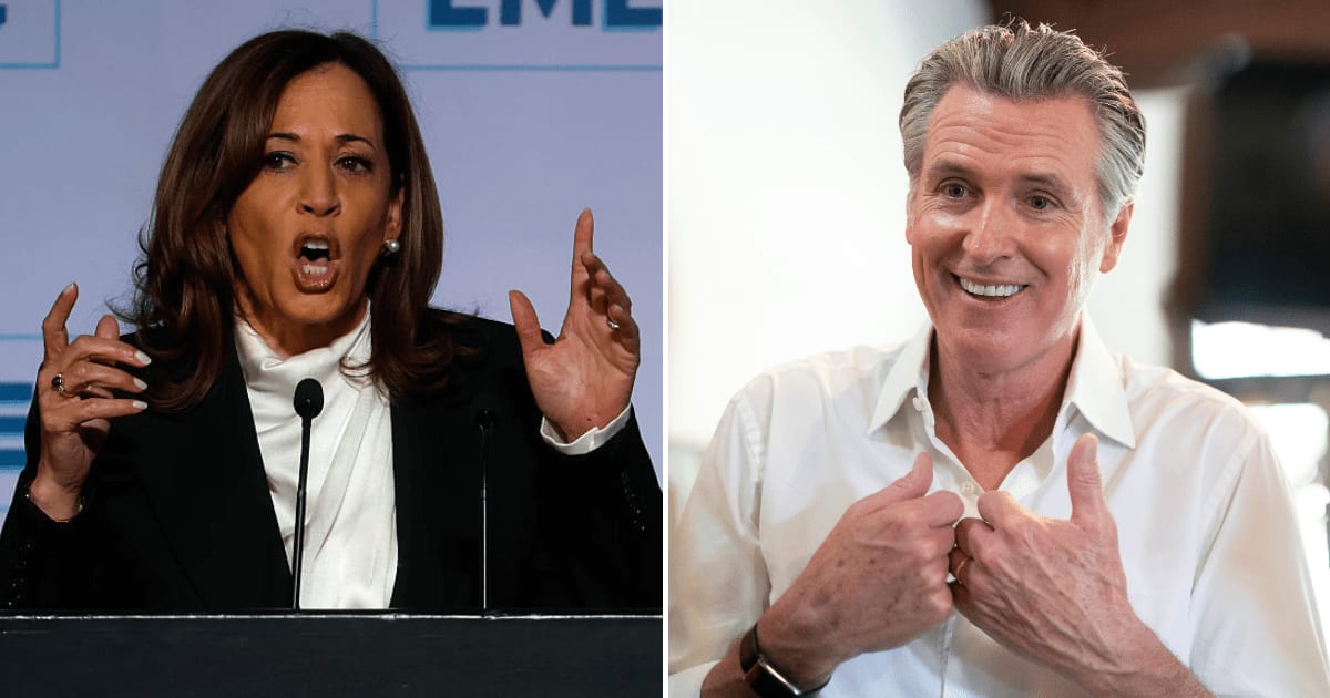 Gavin Newsom made it clear that he won’t launch a 2028 White House bid if former Vice President Kamala Harris decides to run for president again (Getty Images)