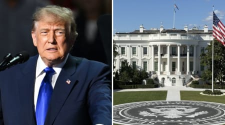 Trump boasts White House is now a ‘palace’ as he shows off new helipad