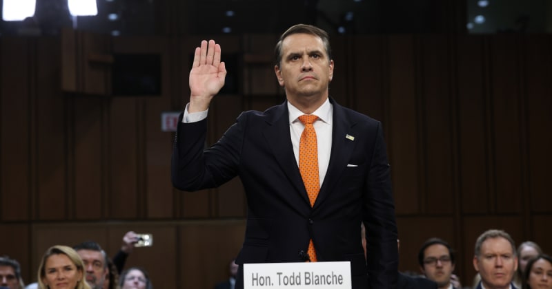 Todd Blanche defends mail-ballot changes as multiple states face election probes