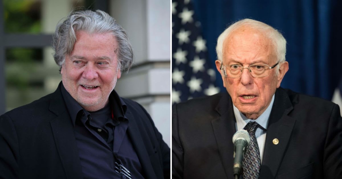 AI fears are cutting across the usual political divide as Steve Bannon and Sen Bernie Sanders have come together to demand Artificial Intelligence (AI) guardrails  (Getty Images)
