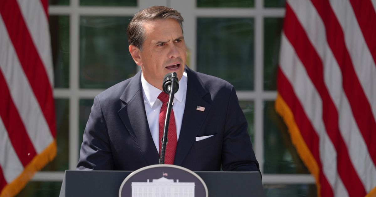 U.S. Attorney General Todd Blanche speaks during a news briefing in the Rose Garden of the White House, Tuesday, Sept. 15, 2026, in Washington (AP Photo/Jacquelyn Martin)