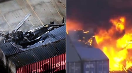 3 dead after NBC news helicopter crashes in fireball near deadly Los Angeles bus wreck