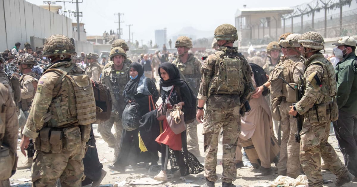 The August 26, 2021, bombing in Kabul occurred when a lone attacker detonated an IED near Hamid Karzai International Airport's entrance, Abbey Gate (Getty Images)