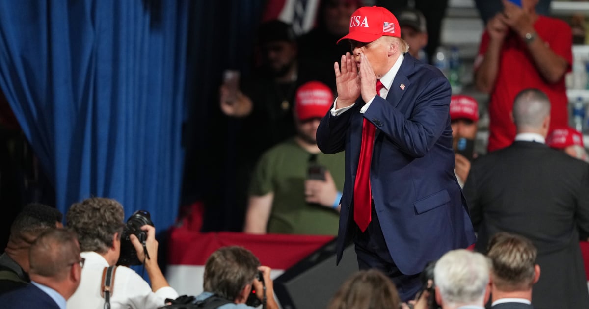 Donald Trump called North Carolina 'one of the most violent' states while campaigning for Michael Whatley and attacking Roy Cooper ahead of the 2026 midterms (AP Photo/Matt Kelley)