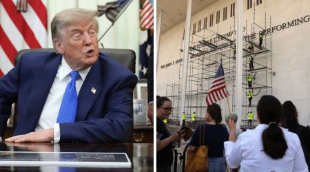 'Active falling hazard': Trump team reveals new Kennedy Center warning