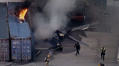 Chilling dashcam video captures NBC helicopter suddenly plunge from sky during live coverage