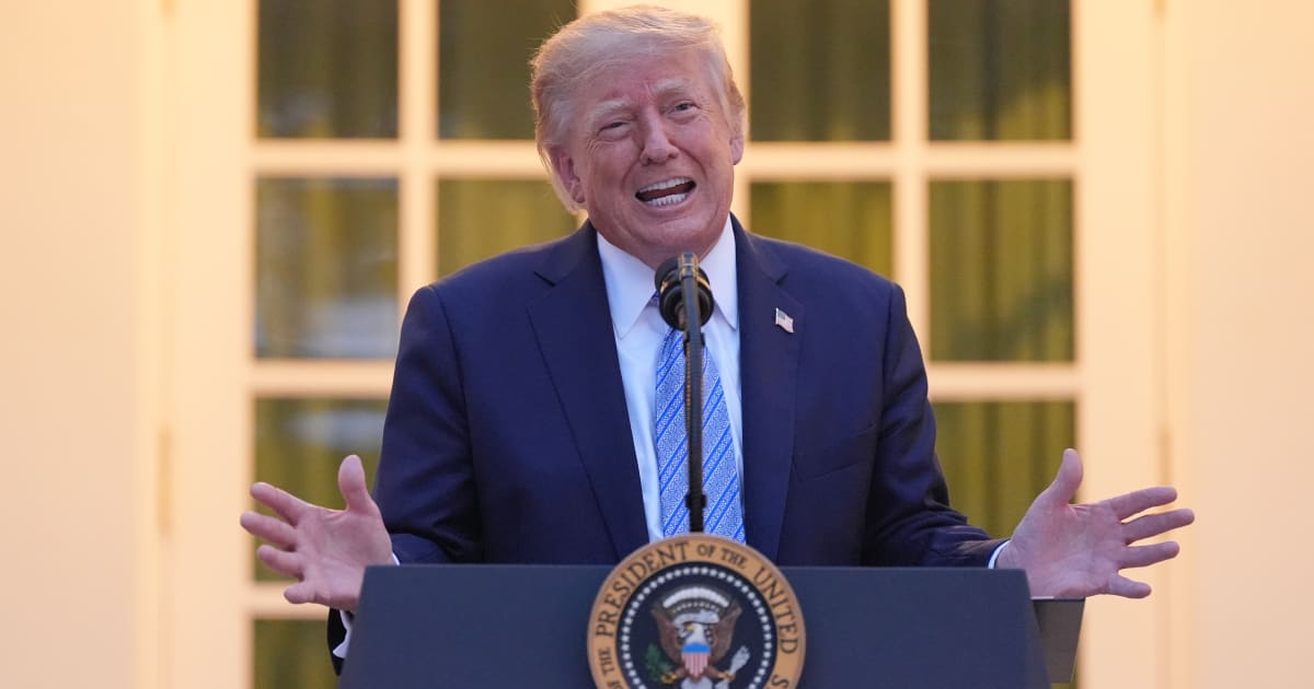 President Donald Trump speaks during a dinner in the Rose Garden of the White House on Thursday, September 17, 2026, in Washington (AP Photo/Alex Brandon)