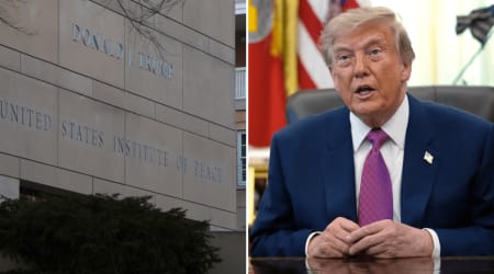 USIP files motion to block carving of Trump’s name into headquarters amid Kennedy Center row
