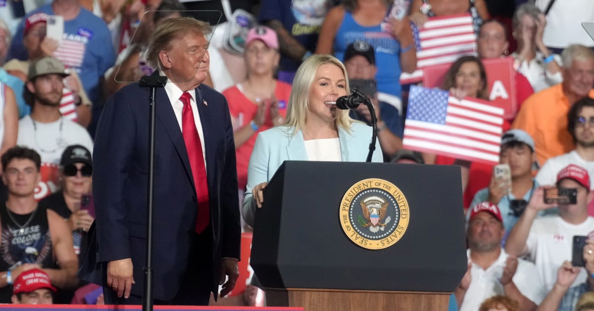During an appearance on Sean Hannity’s show, Karoline Leavitt said voters have 47 days to decide what direction they want the United States to take and that President Donald Trump and Republicans need their support (Getty Images)